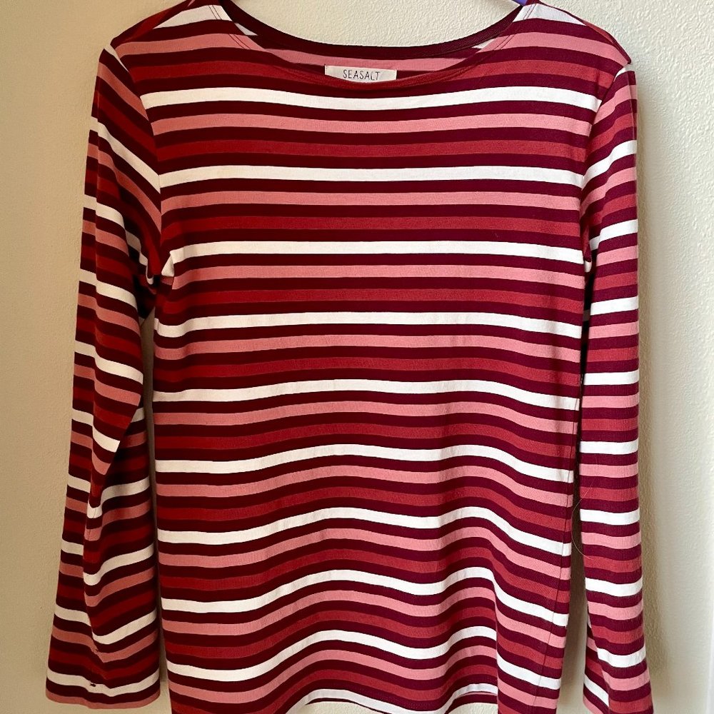 Seasalt Cornwall striped Breton long-sleeve t-shirt